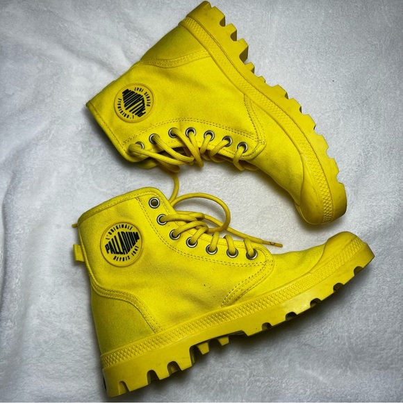 PALLADIUM PAMPA SMILEY FEST BAG BLAZING YELLOW - 5.5 - Picture 8 of 16